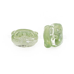 Two Tone Transparent Spray Painted Glass Beads&nbsp;GLAA-T022-03-C02