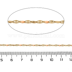 304ステンレススチールダップチェーン  エナメル  ハンダ付け  スプールで  18KGP本金メッキ  桃パフ  2mm&nbsp;CHS-H036-01G-06