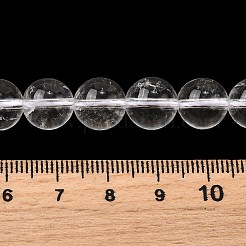 Round Natural Quartz Crystal Bead Strands&nbsp;G-H1648-10mm-01N-AAA