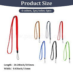 6Pcs 6 Colors Polyester Neck Straps&nbsp;AJEW-GF0012-18