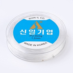 韓国製弾性水晶の線  ジュエリー作りのための  透明  1.2mm  約21.87ヤード（20m）/ロール&nbsp;EW-F008-1.2mm