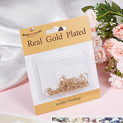 6Pcs Brass Box Chains Slider Bracelet Making with Clear Cubic Zirconia Tiny Charms&nbsp;BJEW-BBC0001-04