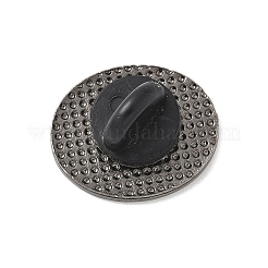 フルーツシリーズ エナメルピン  バックパック用合金ラペルピンバック  ブラック  ブルーベリー  16x20mm&nbsp;JEWB-Z038-A01-EB