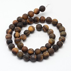 Natural Tiger Eye Beads Strands&nbsp;X-G-D688-10mm