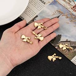 エンジェル 304 ステンレス ペンダント  ゴールドカラー  25x18x2mm  穴：7x4mm&nbsp;STAS-M232-02G