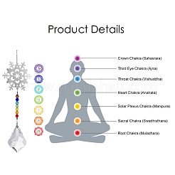 Crystals Chandelier Suncatchers Prisms Chakra Hanging Pendant&nbsp;AJEW-I040-01P