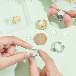 DIY Blank Dome Ring Making Kit&nbsp;STAS-UN0041-68