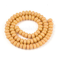 Opaque Spray Painted Glass Beads&nbsp;GLAA-ZX008-8mm-18Y