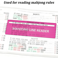 Plastic Mahjong Rules Reader&nbsp;AJEW-WH0796-53C