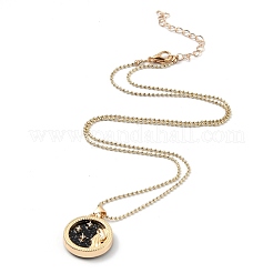 Alloy Rhinestone Pendant Necklaces&nbsp;NJEW-H306-A11-G