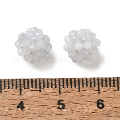 Natural Blue Lace Agate Woven Beads&nbsp;GG-CBA2E9C-H01-02