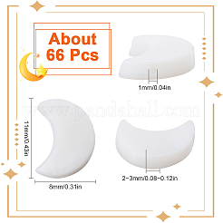 2 連売り天然淡水貝ビーズ 連売り  ムーン  貝殻色  11.5~12x8~9x2~3mm  穴：0.8~0.9mm  約34~35個/連  15.16~15.75インチ（38.5~40cm）&nbsp;SHEL-SC0001-41