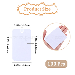 200Pcs Rectangle Blank PVC Price Tags&nbsp;CDIS-SP0001-40C