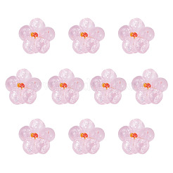 10Pcs Transparent Handmade Bumpy Lampwork Beads&nbsp;LAMP-TADJ0001-48E