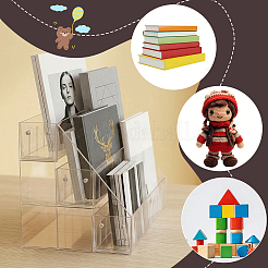 3-Tier Desktop Acrylic Doll Organizer Display Riser Stands&nbsp;ODIS-WH0030-344