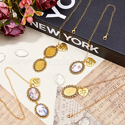 DIY Oval & Heart Alloy Graduation Cap Fringe Pendant Decoration Making Kits&nbsp;HJEW-DC00043