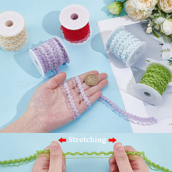 40M 5 Colors Nylon Lace Elastic Webbing&nbsp;OCOR-BC0009-14