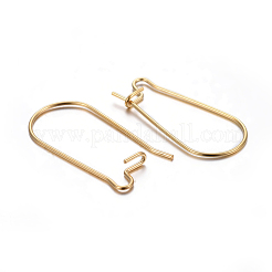 304 Stainless Steel Hoop Earrings&nbsp;X-STAS-P223-01G-01