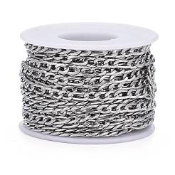 Tarnish Resistant 304 Stainless Steel Figaro Chains&nbsp;CHS-M001-04P