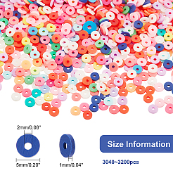 Handmade Polymer Clay Beads&nbsp;CLAY-FH0001-01C-M