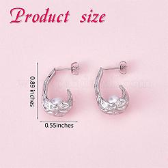 Natural Pearl Teardrop Stud Earrings&nbsp;JE1078B