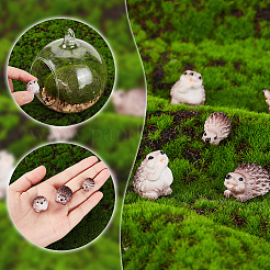 30Pcs 3 Style Resin Hedgehog Display Decorations&nbsp;DJEW-GA0001-46