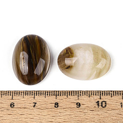 染色されたトラガキンガラスのカボション  オーバル  25x18~18.5x8~8.5mm&nbsp;G-T144-77