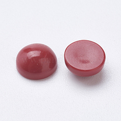 Synthetic Coral Cabochons&nbsp;X-G-F501-03-6mm