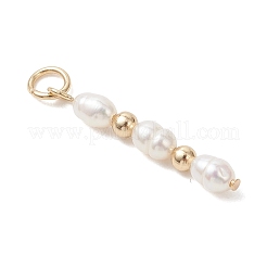 3Pcs 3 Styles Natural Cultured Freshwater Pearl Pendants&nbsp;PALLOY-JF05069