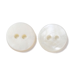 Natural Freshwater Shell Buttons&nbsp;BSHE-P033-06