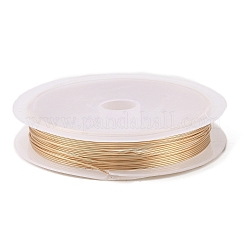 銅線10巻  長持ちメッキ  ライトゴールド  22ゲージ  0.6mm  4 m /ロール&nbsp;CWIR-C003-01E-KCG