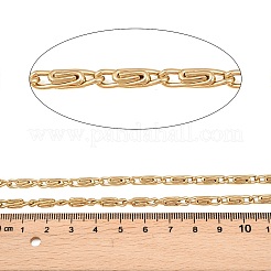 304ステンレススチールルマキナチェーン  イオンプレーティング（ip）  溶接されていない  スプールで  ゴールドカラー  15x4x4mm&nbsp;CHS-P028-06G