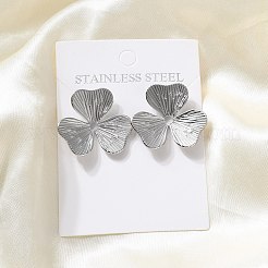 304 Stainless Steel Stud Earrings for Women&nbsp;EJEW-K306-02P