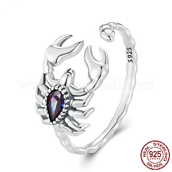 Scorpion 925 Sterling Silver Pave Cubic Zirconia Cuff Rings for Women&nbsp;FS-WG08321-01