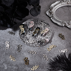 80Pcs 8 Style Alloy Cabochons&nbsp;MRMJ-OC0003-86