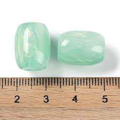 レジンヨーロピアンビーズ  大穴ビーズ  模造キャットアイ  バレル  ミックスカラー  16x12mm  穴：5.2mm&nbsp;RESI-F055-11