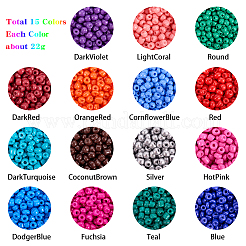 Baking Paint Glass Seed Beads&nbsp;SEED-PH0012-27-3mm