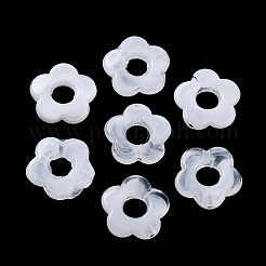 アクリルビーズ・フレーム  イヤリングジュエリーアクセサリー用  花  透明  15x14mm&nbsp;RESI-WH0076-85O