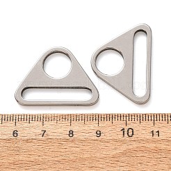 304ステンレス鋼製アジャスタートライアングル（バー回転クリップ付き）  dリングバックル  ステンレス鋼色  22x30x2.5mm  穴：10mm＆5x25mm&nbsp;SA-CBA8B85-06D-P