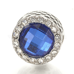 Alloy Rhinestone European Beads&nbsp;MPDL-Q208-006