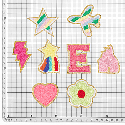30Pcs 30 Styles Towel Cloth Computerized Embroidery Cloth Iron On/Sew On Patches&nbsp;DIY-PH0023-23
