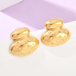 Melting Styles 304 Stainless Steel Stud Earrings for Women&nbsp;EJEW-F415-02G-04