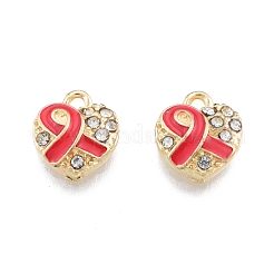 Alloy Rhinestone Pendants&nbsp;FIND-A017-26A-LG