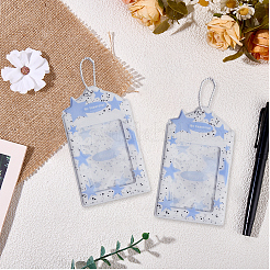 2Pcs Star Pattern PVC Plastic Photocard Holders&nbsp;DIY-CP0013-23B
