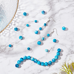 114Pcs Synthetic Ocean White Jade Beads DIY Stretch Bracelets Making Kits&nbsp;DIY-FH0003-89