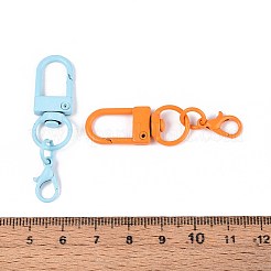 Spray Painted Alloy Swivel Clasps&nbsp;PALLOY-T092-47