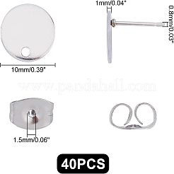 304 Stainless Steel Stud Earring Findings&nbsp;STAS-UN0016-05B-P