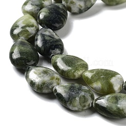 Natural Teardrop Chinese Southern Jade Beads Strands&nbsp;G-L242-23