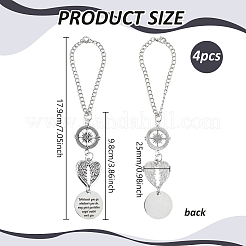 4Pcs Alloy Car Pendant Decorations&nbsp;AJEW-PH0008-96