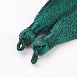 ナイロンタッセルビッグサイズパーツ  シーグリーン  83~92x9~10mm  穴：1.5~4mm&nbsp;STAS-F142-04C